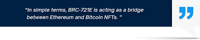 BRC-721E：以太坊NFT的新时代以比特币序号开启
