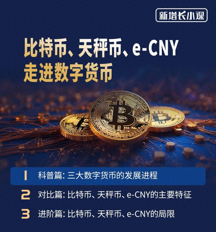 比特币，天秤币和e-CNY，三大数字货币的发展进程